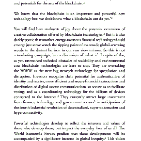 کتاب Artists Re thinking the Blockchain نوشته Ruth Catlow